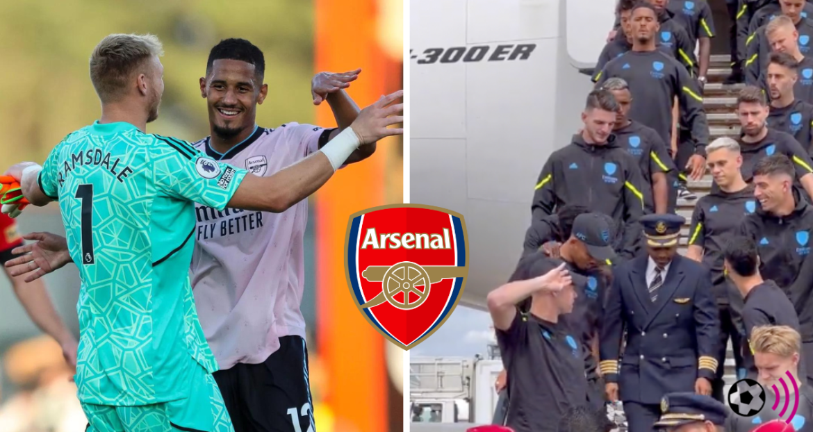 2 Arsenal Men Caught Messing Around In Preseason Footage